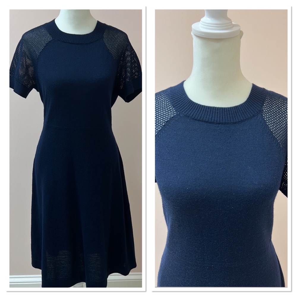 Susana Monaco knit dress. Wool/acrylic Navy M